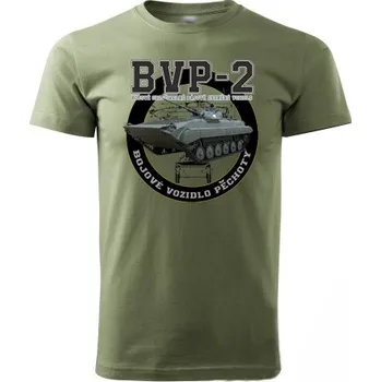 Pánské tričko STRIKER Tričko BVP-2 Barva: Olivová, Velikost: L