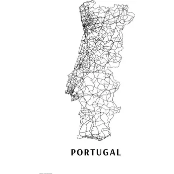 Plakát Plakát, Obraz - Portugal black & white