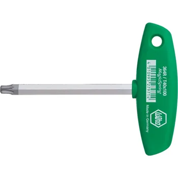 Klíč zástrčný t27/100mm torx magicspring, t rukojeť, wiha, 27969 (364r)