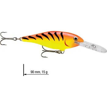 Umělá nástraha Wobler jednodílný Shad Rap Deep Runner RAPALA 9 cm - Color: HT