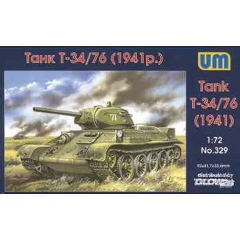 Plastikový model Unimodel 1/72 Tank T-34/76 (1941)