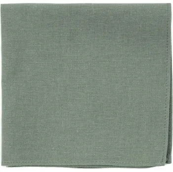 Šátek Bubibubi Šalvějově zelený, eukalyptový kapesníček do saka Sage Green