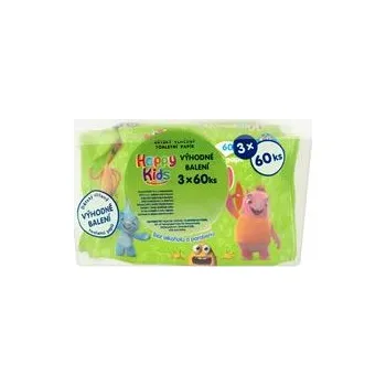 Dětský vlhčený ubrousek Happy kids dětský vlhčený TP (180ks/fol)