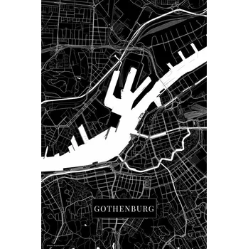 Plakát Plakát, Obraz - Gothenburg black