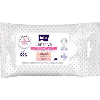 Bella Intima vlhčené ubrousky 20 ks Sensitive
