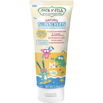 Přípravek na opalování Jack n' Jill Sunscreen přírodní krém na opalování SPF30 100 g