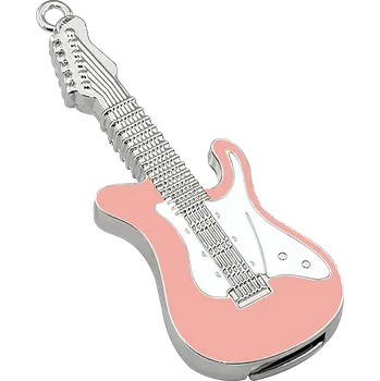USB flash disk USB Flash disk - 64 GB - USB 2.0 - Elektrická kytara - Růžovo-bílá