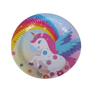 Party dekorace Párty tácky Jednorožec 6ks