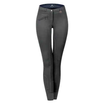 Jezdecké kalhoty Waldhausen Dámské rajtky ELT Fun Sport s gripem, tmavě šedé Barva: Šedá, Velikost: 40
