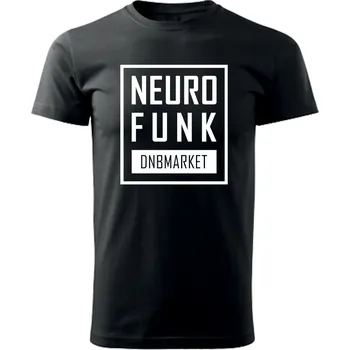 Pánské tričko Triko neurofunk pánské "Oblong" Velikost: 4XL, Barva: Černá - Design 1