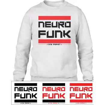 Pánská mikina Neurofunk mikina pánská bez kapuce "Stripes" Velikost: XL, Barva: Bílá