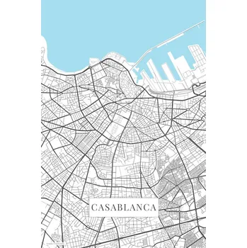 Plakát Plakát, Obraz - Casablanca white