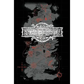 Plakát Plakát, Obraz - Hra o Trůny - Mapa