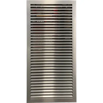 Větrací mřížka Ventilační mřížka M&D 500x700 mm nerezová (větrací mřížka 500*700 mm nerez s pevnými lamelami)