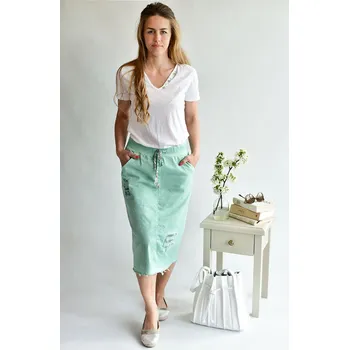 Dámská sukně 6824 sukně Itálie barva: černá, Velikost: Univerzální