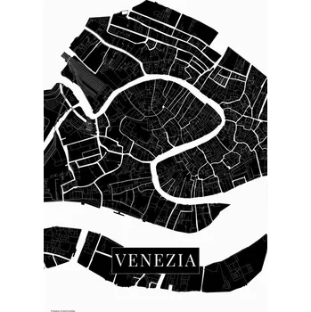 Plakát Plakát, Obraz - Venezia black