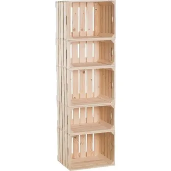 regál Světlý dřevěný regál