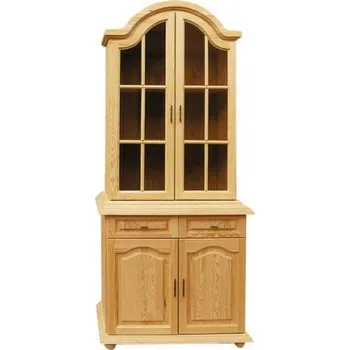 Knihovna Vitrína Venice 04, KB Výběr moření: Ořech, Druh dřeva: Borovicový masiv