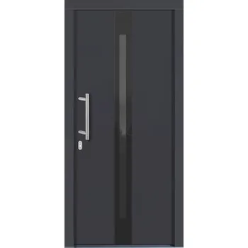 Vchodové dveře Vchodové dveře Lizbona dřevěné 110x210 cm L antracit