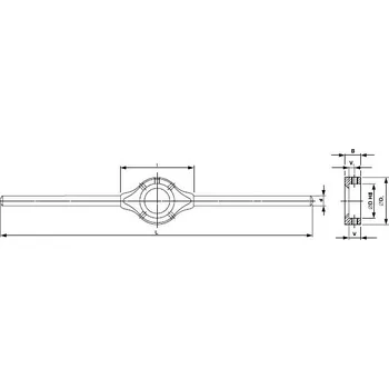Vratidlo na závitové kruhové čelisti, čsn 241520 d45; m16 - m20 (403045)
