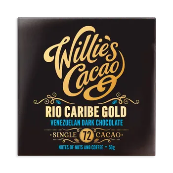 Čokoláda Willie's Cacao Venezuelan Gold Rio Caribe 72 % hořká 50 g