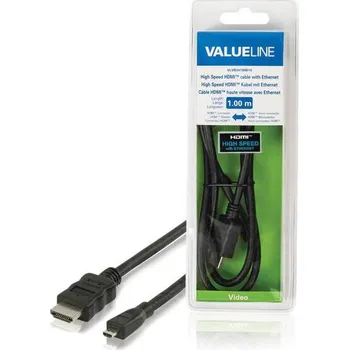Video kabel VALUELINE VLVB34700B10 HDMI-µHDMI, 1m