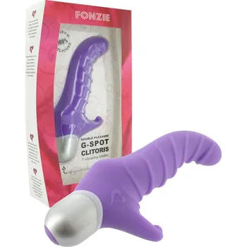 Vibrátor Vodotěsný fialový silikonový vibrátor - Fonzie