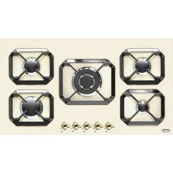 Varná deska Lofra HRBI9A0 plynová varná deska krémová 90cm