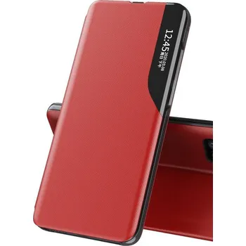 Pouzdro na mobilní telefon Pouzdro ECO Leather View pro Samsung Galaxy A72 4G / A72 5G červené