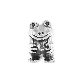 Přívěsek Stříbrný navlékací přívěsek žába