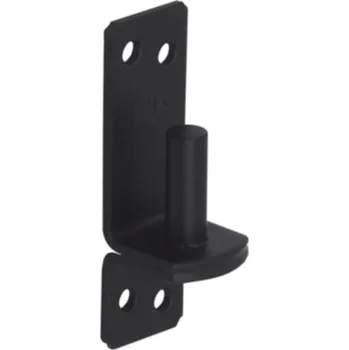 Garážová vrata Držák čepu C 10/11c d 10 mm /11 mm černý - (10/bal) (držák čepu pro vrata, branky, dveře a okenice)