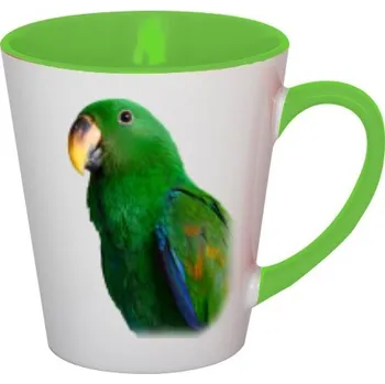 Hrnek kónický barevný s potiskem Eklektus mnohobarvý