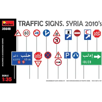 Plastikový model 1:35 Traffic Signs, Syria 2010's