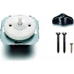 FONTINI by Font Barcelona Porcelánový vypínač Garby Colonial bílý/klička retro černá Řazení: Vypínač č.5 - lustrový vypínač, ovládá dva okruhy z jednoho místa 31 300 17 28