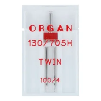 Nástroj na niť a příze dvojjehla Organ 130/705H-100/4mm 1ks