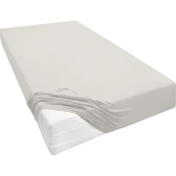 Prostěradlo Biberna Žerzejové napínací prostěradlo (světle šedá, 90–100 x 200–220 cm)