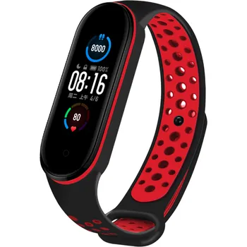 Chytré hodinky Fitness náramek M6 band se sportovním řemínkem Nike Watch: 26 Černá/Červená