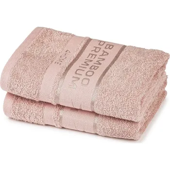 Utěrka 4Home Ručník Bamboo Premium růžová, 30 x 50 cm, sada 2 ks