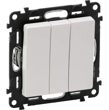 vypínač Legrand Valena LIFE vypínač č.1 trojnásobný bílý 752103