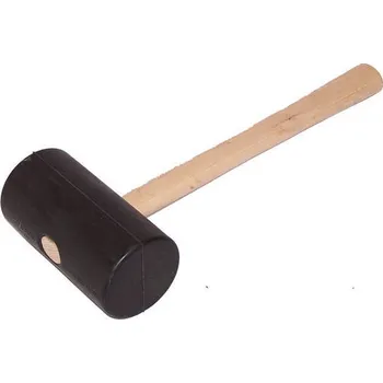 Kladivo Palička gumová Profi malá dřevěná násada