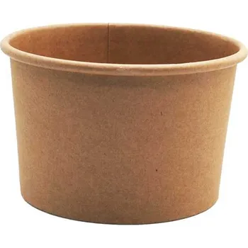 Jednorázové nádobí Kelímek papírový kraft hnědý 250 ml / 25 ks