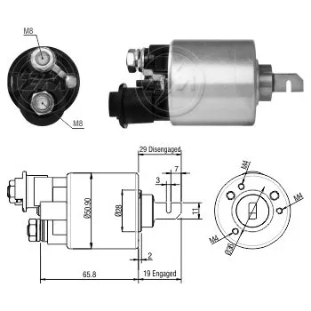 Startér Spínač startéru Mitsuba SM442-25