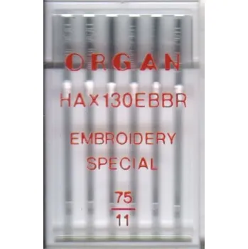 jehly vyšívací pochromované 130/705H/75-5ks