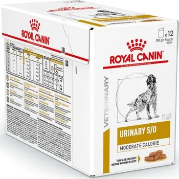 Krmivo pro psa Royal Canin Veterinary Health Nutrition Dog Urinary S/O Moderate Calorie Pouch 12x 100 g