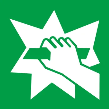 samolepka Tabulka – Přístup po rozbití, plast, 15 × 15 cm