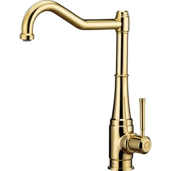 Vodovodní baterie dřezová baterie Deante TAMIZO BQT Z63M zlatá