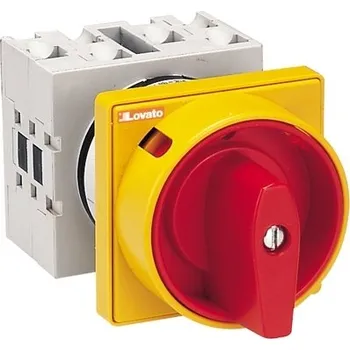 vypínač Vačkový spínač LOVATO GX1610U25 16A/3P červená páčka 0/1
