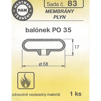 HARTMAN sada k plynovým spotř. - balónek PO 35 - 1x4842