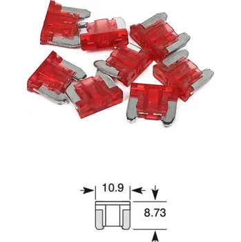 Autopojistky pojistka plochá mikro 10A