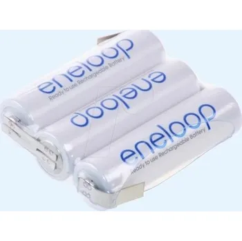 Článková baterie Baterie Sanyo Eneloop AA 2000mAh HR 3UTGB, BK-3MCCE- 3,6V - páskové vývody